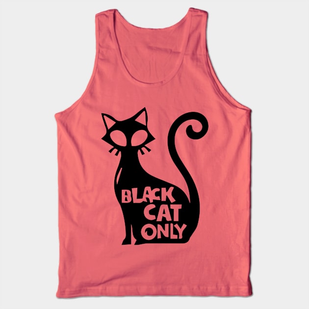 Black Cat Only-Light Tank Top by M2M